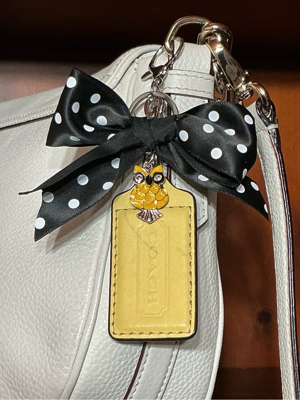 Coach Hangtag On Handmade Keychain
